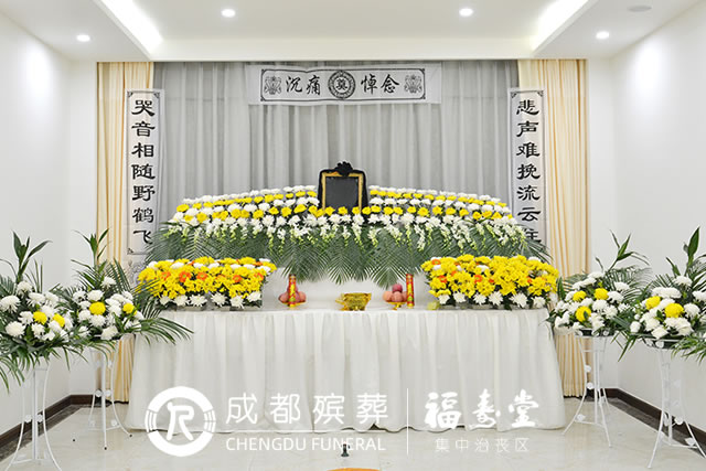 守灵鲜花灵堂布置