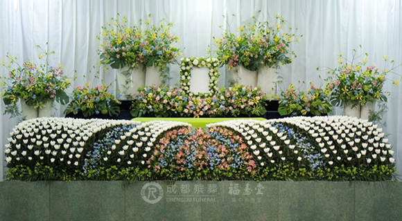 全鲜花灵堂设计B